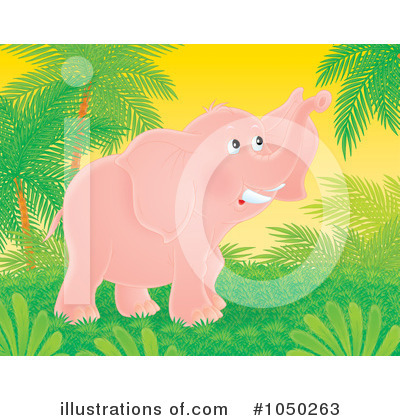 Royalty-Free (RF) Elephant Clipart Illustration by Alex Bannykh - Stock Sample #1050263