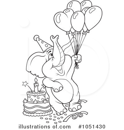 Royalty-Free (RF) Elephant Clipart Illustration by dero - Stock Sample #1051430