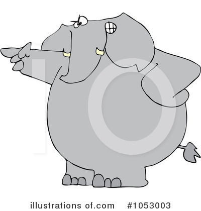 Royalty-Free (RF) Elephant Clipart Illustration by djart - Stock Sample #1053003
