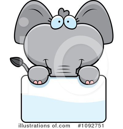 Royalty-Free (RF) Elephant Clipart Illustration by Cory Thoman - Stock Sample #1092751