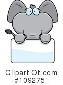 Elephant Clipart #1092751 by Cory Thoman