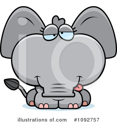 Royalty-Free (RF) Elephant Clipart Illustration by Cory Thoman - Stock Sample #1092757
