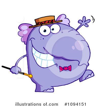 Purple Elephant Clipart #1094151 by Hit Toon