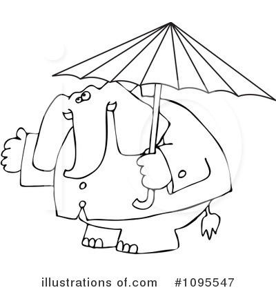 Royalty-Free (RF) Elephant Clipart Illustration by djart - Stock Sample #1095547