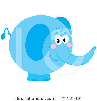 Royalty-Free (RF) Elephant Clipart Illustration by Hit Toon - Stock Sample #1131491