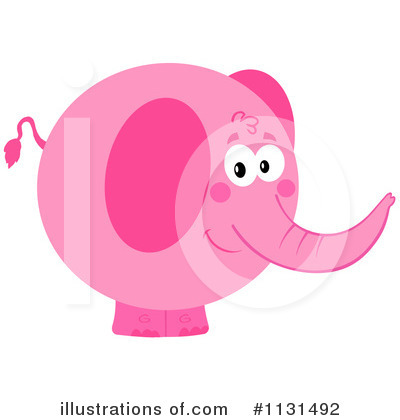 Royalty-Free (RF) Elephant Clipart Illustration by Hit Toon - Stock Sample #1131492