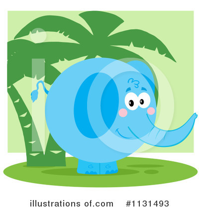 Royalty-Free (RF) Elephant Clipart Illustration by Hit Toon - Stock Sample #1131493