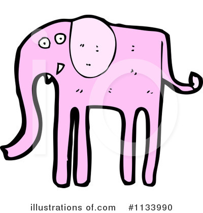 Royalty-Free (RF) Elephant Clipart Illustration by lineartestpilot - Stock Sample #1133990