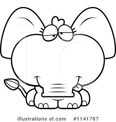 Royalty-Free (RF) Elephant Clipart Illustration by Cory Thoman - Stock Sample #1141767