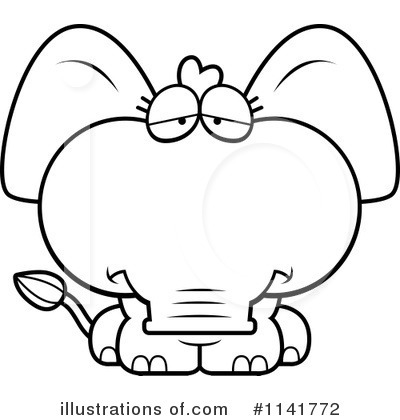 Royalty-Free (RF) Elephant Clipart Illustration by Cory Thoman - Stock Sample #1141772
