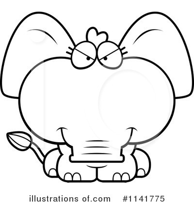 Royalty-Free (RF) Elephant Clipart Illustration by Cory Thoman - Stock Sample #1141775