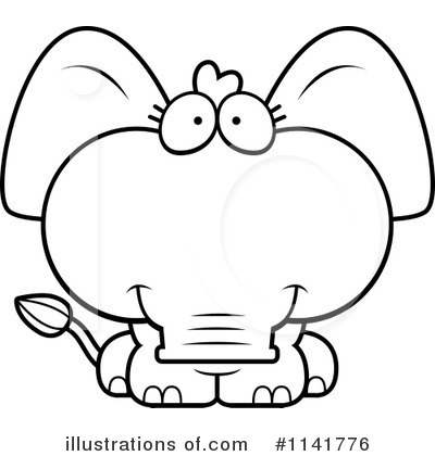 Royalty-Free (RF) Elephant Clipart Illustration by Cory Thoman - Stock Sample #1141776