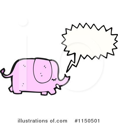 Royalty-Free (RF) Elephant Clipart Illustration by lineartestpilot - Stock Sample #1150501