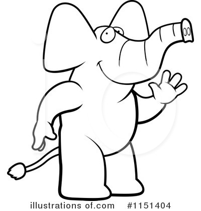 Royalty-Free (RF) Elephant Clipart Illustration by Cory Thoman - Stock Sample #1151404
