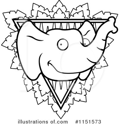 Royalty-Free (RF) Elephant Clipart Illustration by Cory Thoman - Stock Sample #1151573