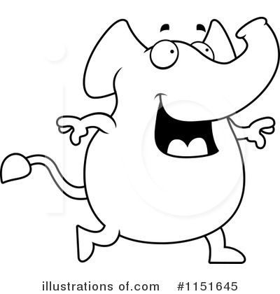 Royalty-Free (RF) Elephant Clipart Illustration by Cory Thoman - Stock Sample #1151645