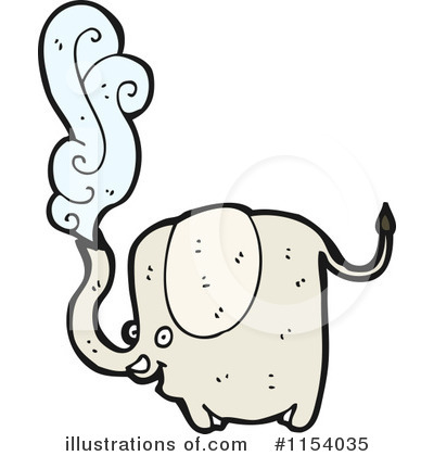 Royalty-Free (RF) Elephant Clipart Illustration by lineartestpilot - Stock Sample #1154035