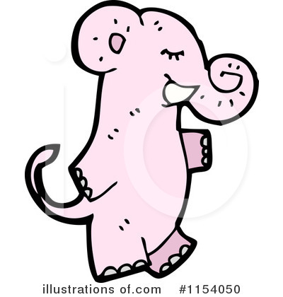 Pink Elephant Clipart #1154050 by lineartestpilot