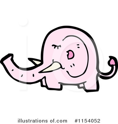 Pink Elephant Clipart #1154052 by lineartestpilot