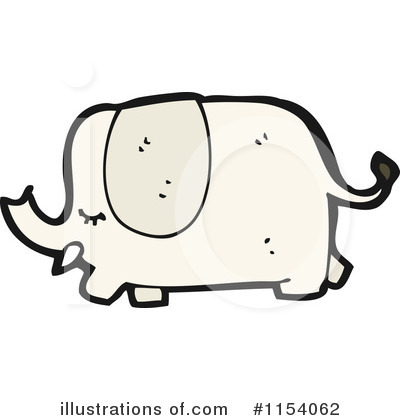 Royalty-Free (RF) Elephant Clipart Illustration by lineartestpilot - Stock Sample #1154062