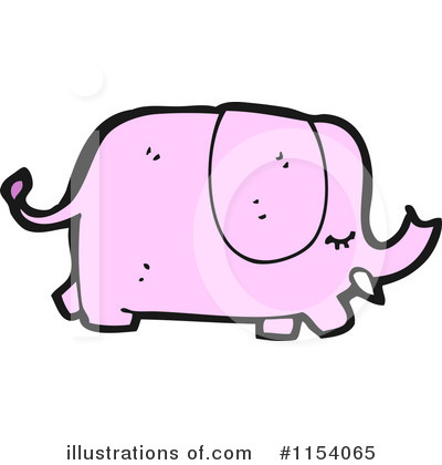 Pink Elephant Clipart #1154065 by lineartestpilot