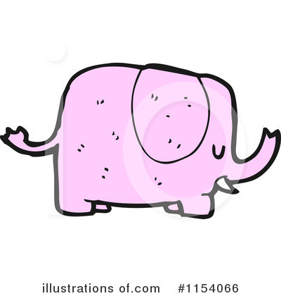 Pink Elephant Clipart #1154066 by lineartestpilot