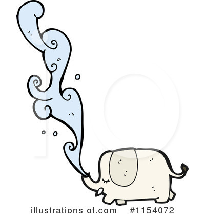 Royalty-Free (RF) Elephant Clipart Illustration by lineartestpilot - Stock Sample #1154072