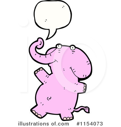 Royalty-Free (RF) Elephant Clipart Illustration by lineartestpilot - Stock Sample #1154073
