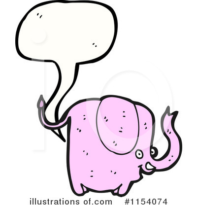 Royalty-Free (RF) Elephant Clipart Illustration by lineartestpilot - Stock Sample #1154074