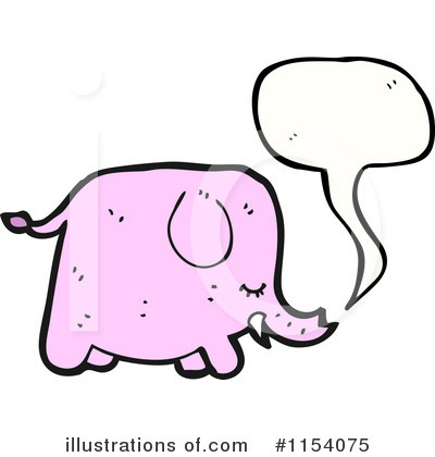 Royalty-Free (RF) Elephant Clipart Illustration by lineartestpilot - Stock Sample #1154075