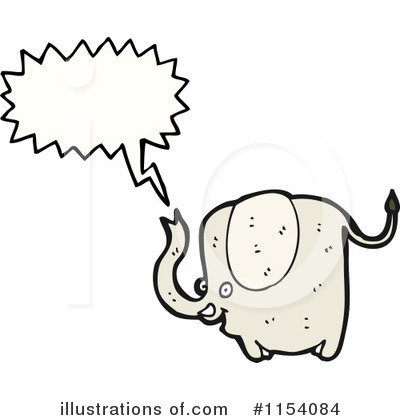 Royalty-Free (RF) Elephant Clipart Illustration by lineartestpilot - Stock Sample #1154084