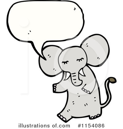 Royalty-Free (RF) Elephant Clipart Illustration by lineartestpilot - Stock Sample #1154086