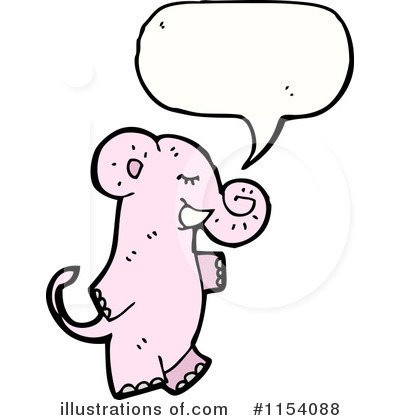 Royalty-Free (RF) Elephant Clipart Illustration by lineartestpilot - Stock Sample #1154088