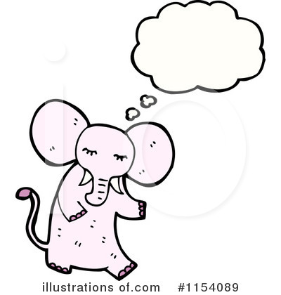 Royalty-Free (RF) Elephant Clipart Illustration by lineartestpilot - Stock Sample #1154089