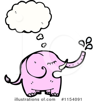 Royalty-Free (RF) Elephant Clipart Illustration by lineartestpilot - Stock Sample #1154091