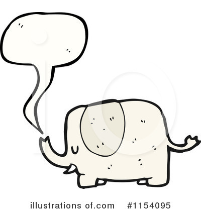 Royalty-Free (RF) Elephant Clipart Illustration by lineartestpilot - Stock Sample #1154095