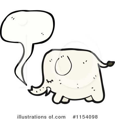 Royalty-Free (RF) Elephant Clipart Illustration by lineartestpilot - Stock Sample #1154098