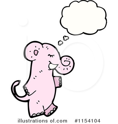 Royalty-Free (RF) Elephant Clipart Illustration by lineartestpilot - Stock Sample #1154104