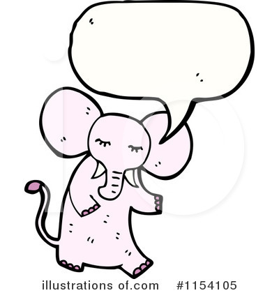 Royalty-Free (RF) Elephant Clipart Illustration by lineartestpilot - Stock Sample #1154105