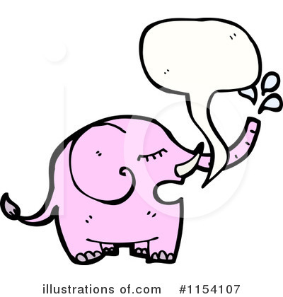 Royalty-Free (RF) Elephant Clipart Illustration by lineartestpilot - Stock Sample #1154107
