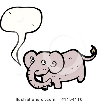 Royalty-Free (RF) Elephant Clipart Illustration by lineartestpilot - Stock Sample #1154110