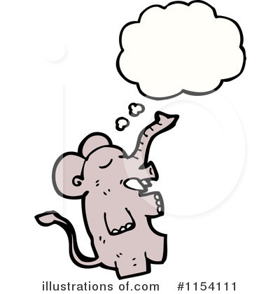 Royalty-Free (RF) Elephant Clipart Illustration by lineartestpilot - Stock Sample #1154111