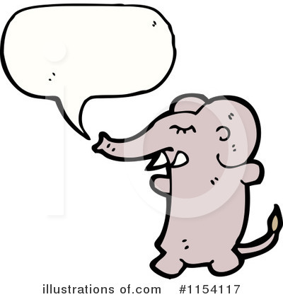 Royalty-Free (RF) Elephant Clipart Illustration by lineartestpilot - Stock Sample #1154117