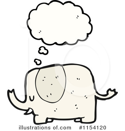 Royalty-Free (RF) Elephant Clipart Illustration by lineartestpilot - Stock Sample #1154120