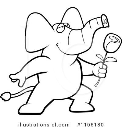 Royalty-Free (RF) Elephant Clipart Illustration by Cory Thoman - Stock Sample #1156180