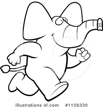 Royalty-Free (RF) Elephant Clipart Illustration by Cory Thoman - Stock Sample #1156330
