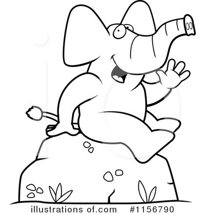 Royalty-Free (RF) Elephant Clipart Illustration by Cory Thoman - Stock Sample #1156790