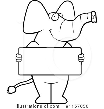 Royalty-Free (RF) Elephant Clipart Illustration by Cory Thoman - Stock Sample #1157056