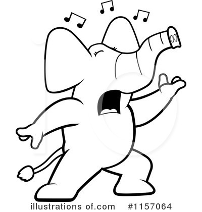Royalty-Free (RF) Elephant Clipart Illustration by Cory Thoman - Stock Sample #1157064