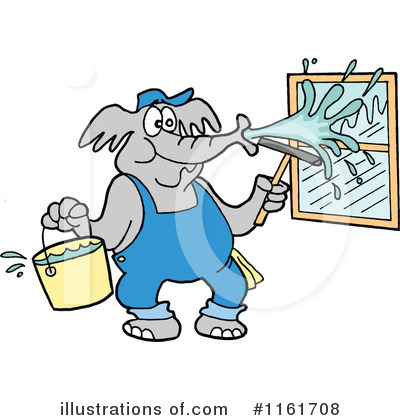 Window Washer Clipart #1161708 by LaffToon